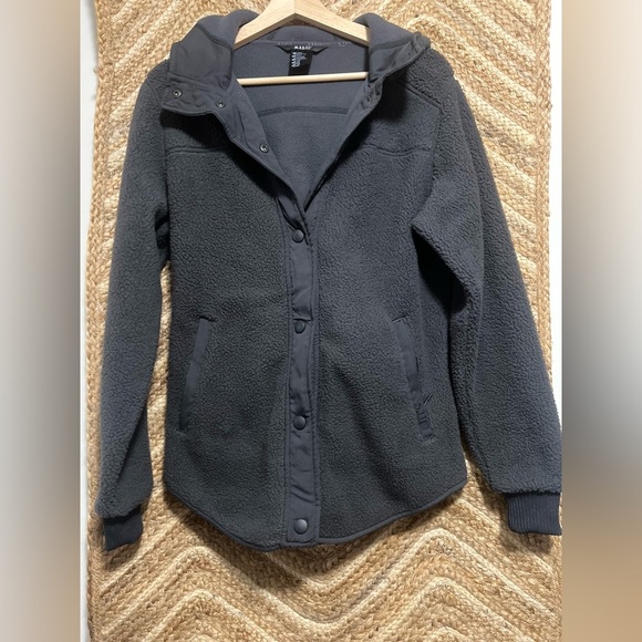 5.11 Tactical Women's FRANCES FLEECE COAT with Hood, Size Small, Dark Grey - Picture 1 of 13